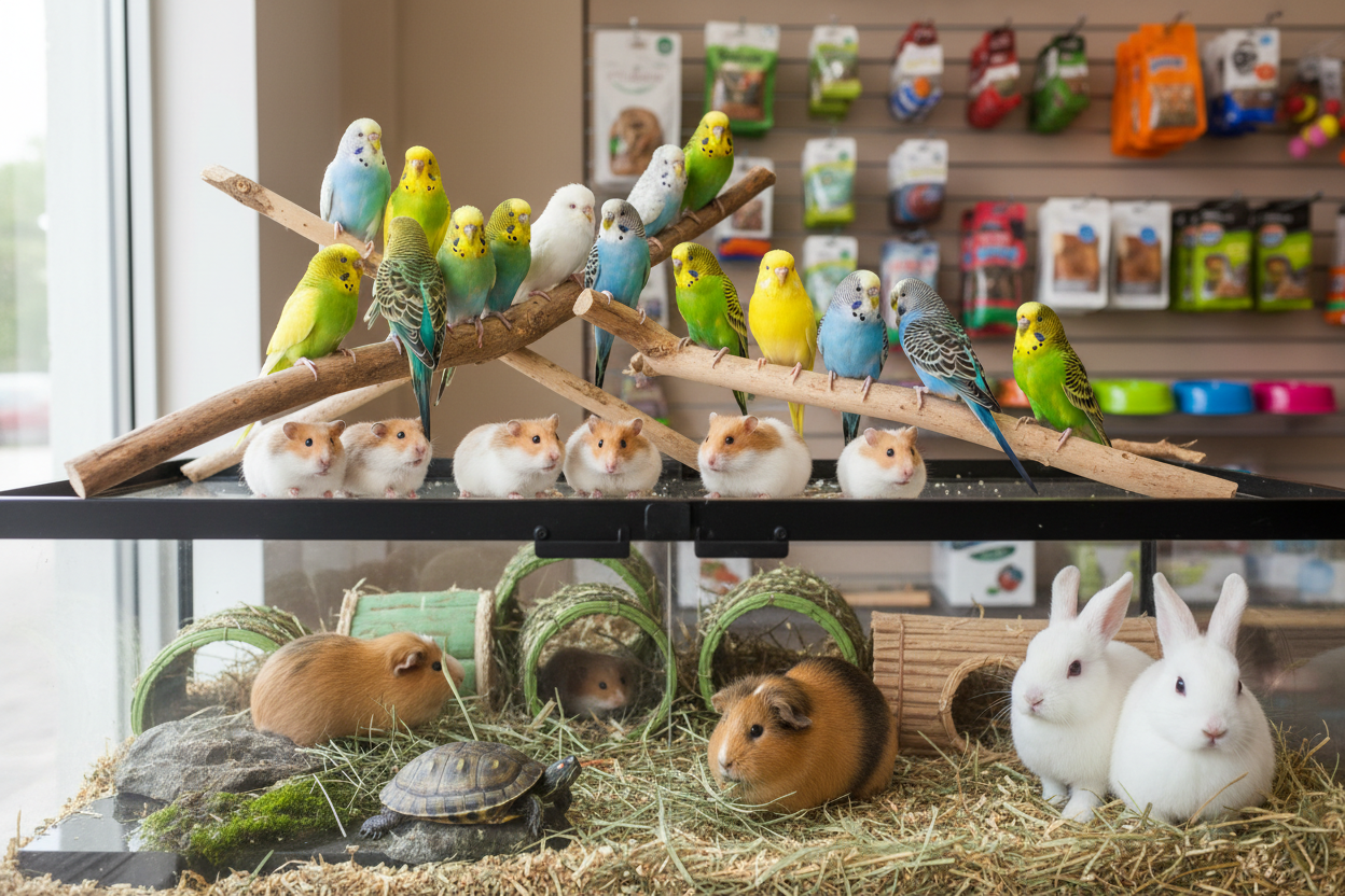 BIRDS, HAMSTERS AND OTHER PETS