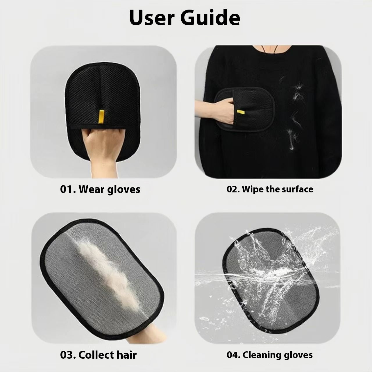 Household Pet Electrostatic Hair Removal Gloves