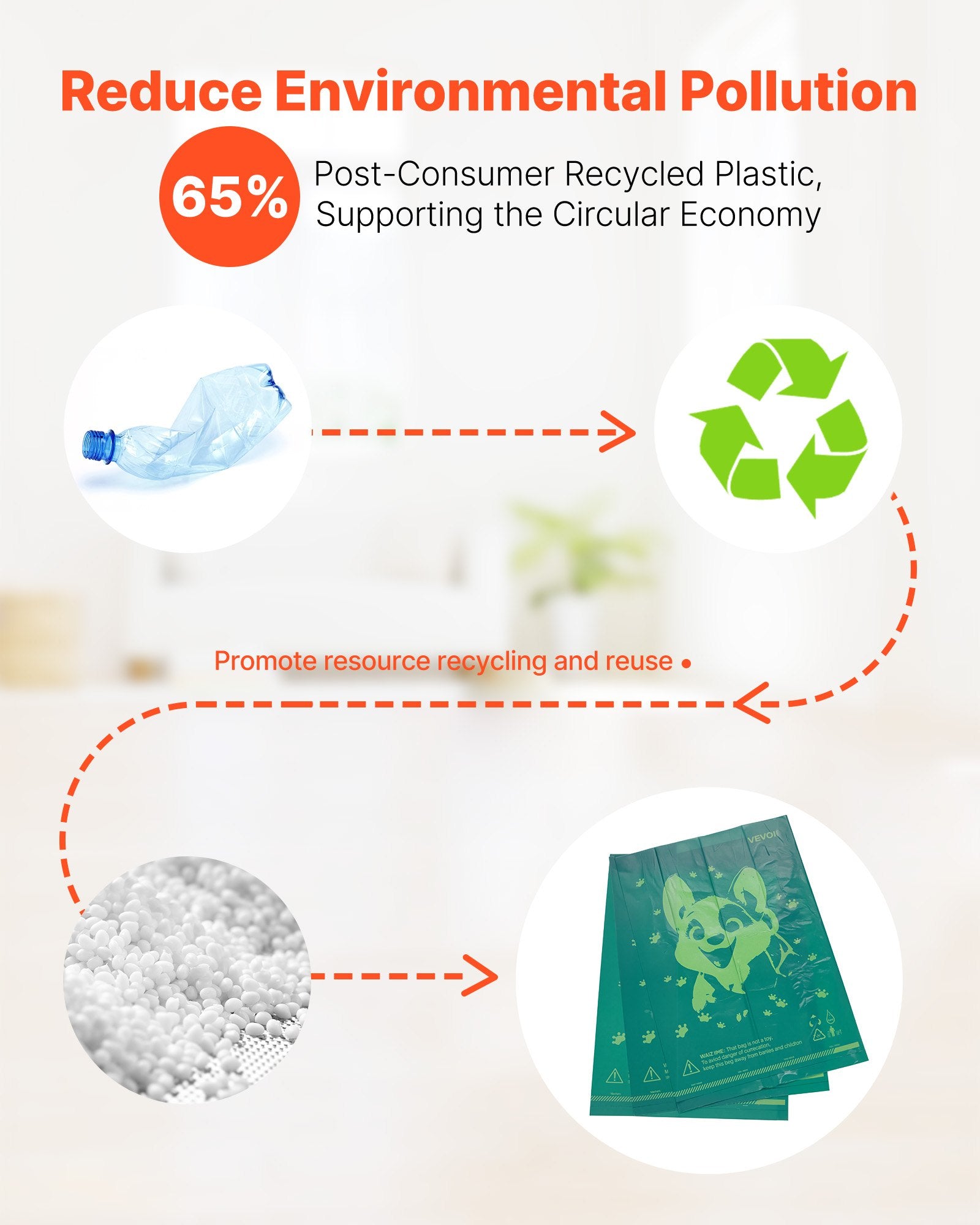 Dog Poop Bags, 270 Counts 13 X 9 In, Sturdy & Thick Pet Waste Bags, Biodegradable HDPE Waste Bag Refill Rolls, Leak-Proof Unscented Trash Bag For Doggie Cat Pet, Dispenser Not Included